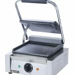 Panini Press Adcraft SG-811/F Sandwich Grill Press With Flat Plates