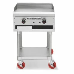 Gas Griddles American Range ACCG-24 24W Countertop Concession Gas Griddle