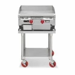Gas Griddles American Range AEMG-24 24"W Countertop Manual Control Gas Griddle With 4" Legs