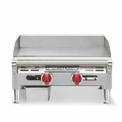 Gas Griddles American Range AETG-60 60" W Countertop Thermostatic Control Gas Griddle With 4 Legs
