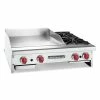 Gas Griddles American Range AR24-12G20B 24" W Countertop Gas Griddle With (2) Open Burners -Nemco Shop American Range AR24 12G2OB 24 quot Countertop Gas Griddle with 2 Open Burners 28127 large