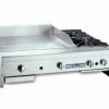 Gas Griddles American Range AR48-36G2OB 48" Countertop Gas Griddle With (2) Open Burners -Nemco Shop American Range AR48 36G20B Gas Griddle Hotplate 48 quot Wide Counter Unit with 36 quot Griddle and 2 Burners 40186 large