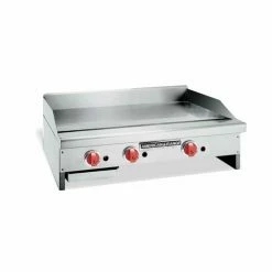 Gas Griddles American Range ARMG-12 12" W Countertop Heavy Duty Manual Control Gas Griddle