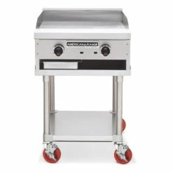Gas Griddles American Range SAG-24 24" W Countertop Gas Griddle With Snap Action Thermostatic Controls