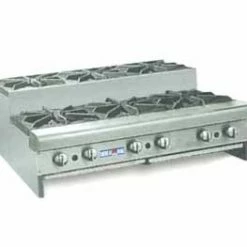 Commercial Hot Plates American Range SUHP36-6 Step Up Hotplate 36"W Counter Unit With 6 Burners
