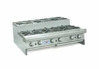 Commercial Hot Plates American Range SUHP36-6 Step Up Hotplate 36"W Counter Unit With 6 Burners 3 Commercial Hot Plates American Range SUHP36-6 Step Up Hotplate 36"W Counter Unit With 6 Burners