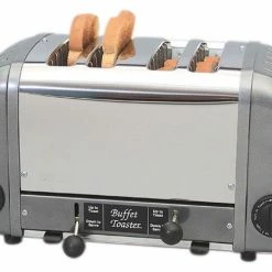 Pop- Up Toasters Cadco CBF-4M Stainless Steel Buffet Toaster, 4-Slots