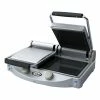 Panini Press Cadco CPG-20F Double Panini Grill With Smooth Black Glass Ceramic Plates, 208-240V -Nemco Shop Cadco CPG 20F Double Panini Grill with Smooth Black Glass Ceramic Plates 208 240V 307195 large