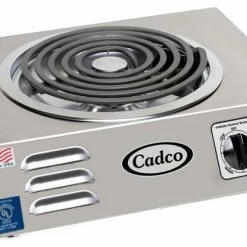Commercial Hot Plates Cadco CSR-3T(220) Electric Portable Hi-Power Single Hot Plate, Tubular, 220V