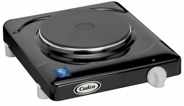 Commercial Hot Plates Cadco KR-1 Black Electric Portable Single Cast Iron Hot Plate 11-1/2" 3 Commercial Hot Plates Cadco KR-1 Black Electric Portable Single Cast Iron Hot Plate 11-1/2"