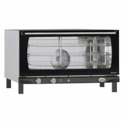 Countertop Convection Ovens Cadco XAF-183 Full Size Heavy Duty Manual Countertop Convection Oven With Humidity, 120V