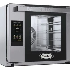 Countertop Convection Ovens Cadco XAFT-04HS-TD Bakerlux TOUCH Half Size Heavy Duty Digital Convection Oven, 4 Shelves 208-240V