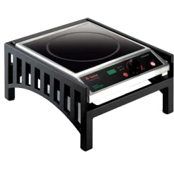 Induction Ranges Cal-Mil 1414-S-13 Black Steel Mission Style Induction Range Frame For Spring SR-261C Induction Range 13-3/4" X 16-1/2"