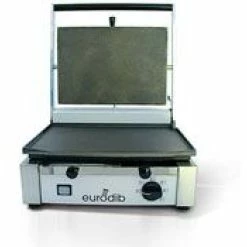 Panini Press Eurodib CORT-F Single Smooth Panini Grill 15" X 10"