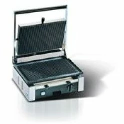 Panini Press Eurodib CORT-L Large Grooved Top And Smooth Bottom Panini Grill 15" X 10"