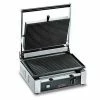 Omcan Food Machinery Panini Press Omcan (FMA) 11377 Single Panini Grill With Grooved Top And Bottom 10" X 14" -Nemco Shop Food Machinery of America SG301 Single Sandwich Grill 41173 large