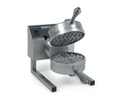 Waffle Makers Nemco 7020A-1S208 SilverStone Non-Stick Belgian Waffle Maker With Fixed Grids - 208V 3 Waffle Makers Nemco 7020A-1S208 SilverStone Non-Stick Belgian Waffle Maker With Fixed Grids - 208V