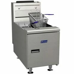 Pitco Frialator Countertop Fryers Pitco SGC-S Countertop Solstice Standard Gas Fryer 35 Lb. 75,000 BTU