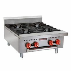 Commercial Hot Plates Sierra SRH6-Burner Countertop Gas Hotplate 36"