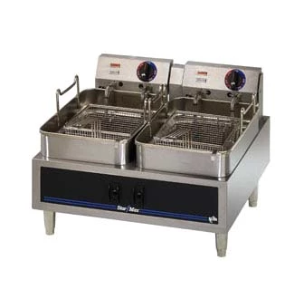 Countertop Fryers Star 530TF Star-Max Countertop Electric Double Pot Fryer 30 Lb. 3 Countertop Fryers Star 530TF Star-Max Countertop Electric Double Pot Fryer 30 Lb.