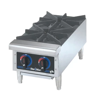 Commercial Hot Plates Star 602HF Star-Max 2-Burner Gas Hot Plate 12" W 3 Commercial Hot Plates Star 602HF Star-Max 2-Burner Gas Hot Plate 12" W