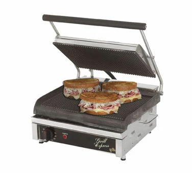 Star GX14IG Single Panini Press With Cast Iron Grooved Plates 14" X 10" 3 Star GX14IG Single Panini Press With Cast Iron Grooved Plates 14" X 10"