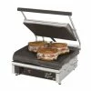 Star GX14IS Single Panini Press With Cast Iron Smooth Plates 14" X 10" -Nemco Shop Star GX14IS Grill Express 14 Two Sided Grill with Smooth Iron Grill Plates 51442 large