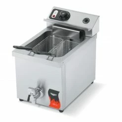 Countertop Fryers Vollrath 40709 Cayenne Commercial Countertop Single Pot Deep Fryer 15 Lb.