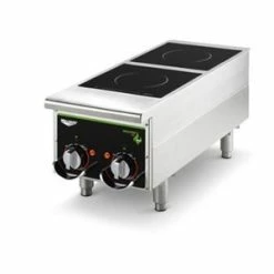 Induction Ranges Vollrath 912HIMC Cayenne Dual Hob Heavy Duty Induction Hot Plate With Manual Controls