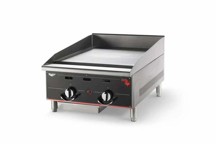 Gas Griddles Vollrath 924GGT Cayenne Heavy Duty Countertop Griddle With Thermostatic Controls 24" 3 Gas Griddles Vollrath 924GGT Cayenne Heavy Duty Countertop Griddle With Thermostatic Controls 24"