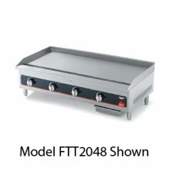 Gas Griddles Vollrath 972GGT Cayenne Heavy Duty Countertop Griddle With Thermostatic Controls 72"