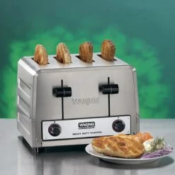 Pop- Up Toasters Waring WCT850RC 120V Bread / Bagel Control 4-Slice Toaster