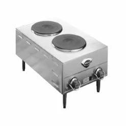 Commercial Hot Plates Wells H70-208/240V French Electric 208 To 240 Volt Double Burner Hotplate