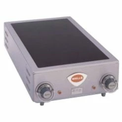 Commercial Hot Plates Wells HC225-208/240V Ceramic 208 To 240 Volt Double Burner Hotplate With 9" Elements