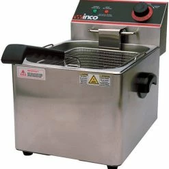 Countertop Fryers Winco EFS-16 Electric Countertop Single Well Deep Fryer 16 Lb.
