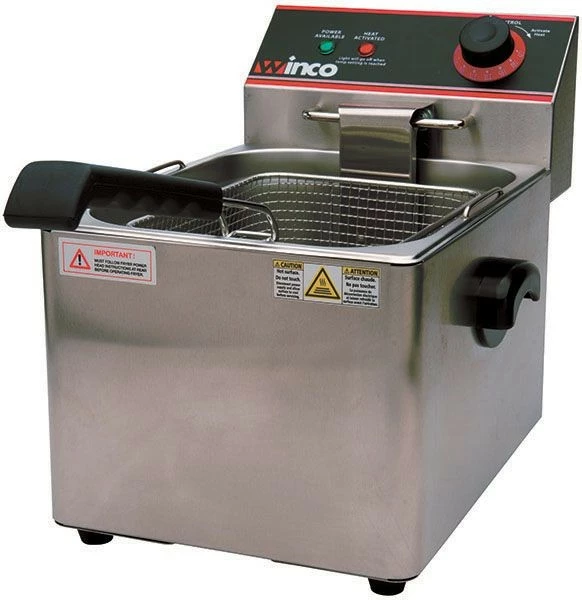 Countertop Fryers Winco EFS16 Electric Countertop Single Well Deep
