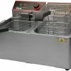 Countertop Fryers Winco EFT-32 Countertop Electric Twin Well Deep Fryer 32 Lb. -Nemco Shop Winco EFT 32 Electric Countertop Double Well 32 lb Deep Fryer 249595 large