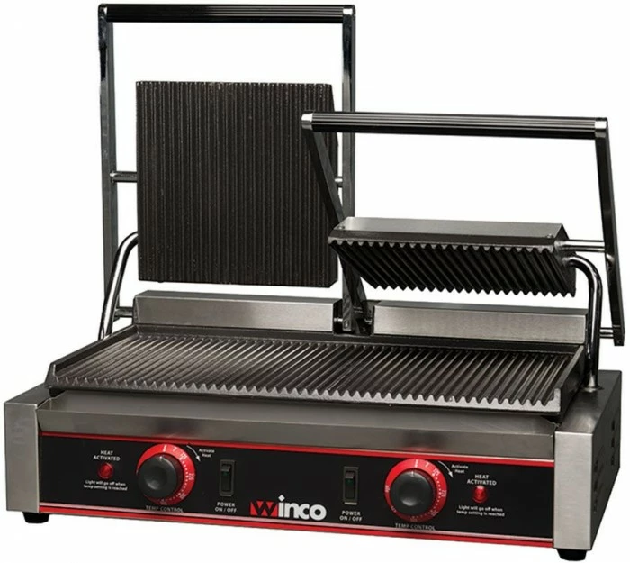 Panini Press Winco EPG-2 Countertop Double Electric Panini Italian Style Grill 3 Panini Press Winco EPG-2 Countertop Double Electric Panini Italian Style Grill