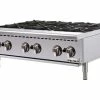 Commercial Hot Plates Winco NGHP-6 Spectrum Gas 6-Burner Hotplate-36", Natural/LP